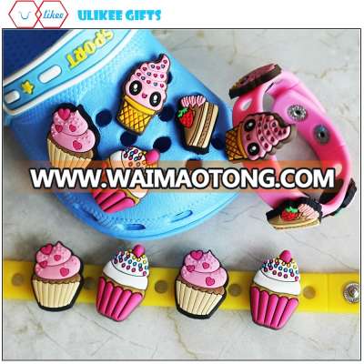 Custom new design cheap 3d rubber PVC mini shoe decorations shoe charm for croc shoe & charm bracelet